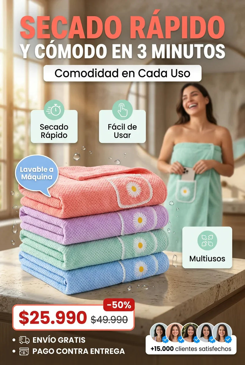 Toalla de baño de secado rápido y absorbente CH